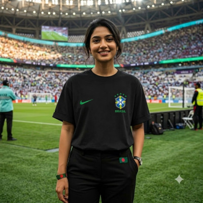 BRAZIL; Drop Shoulder T-Shirt